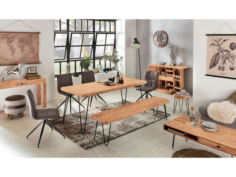 Eettafel, 160 / 200 x 80 cm