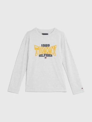 Camiseta Varsity de Manga Comprida da Coleção 1985