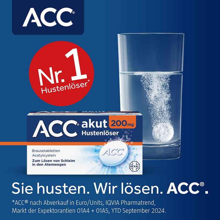 ACC akut 200 mg Hustenlöser, Brausetabletten, 20 St