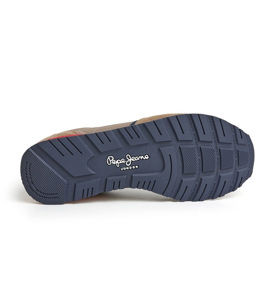 Tênis Pepe Jeans Brit Heritage M em couro marrom