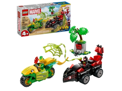 LEGO Spin en Electro achtervolging met dinosaurusvoertuigen (11198)