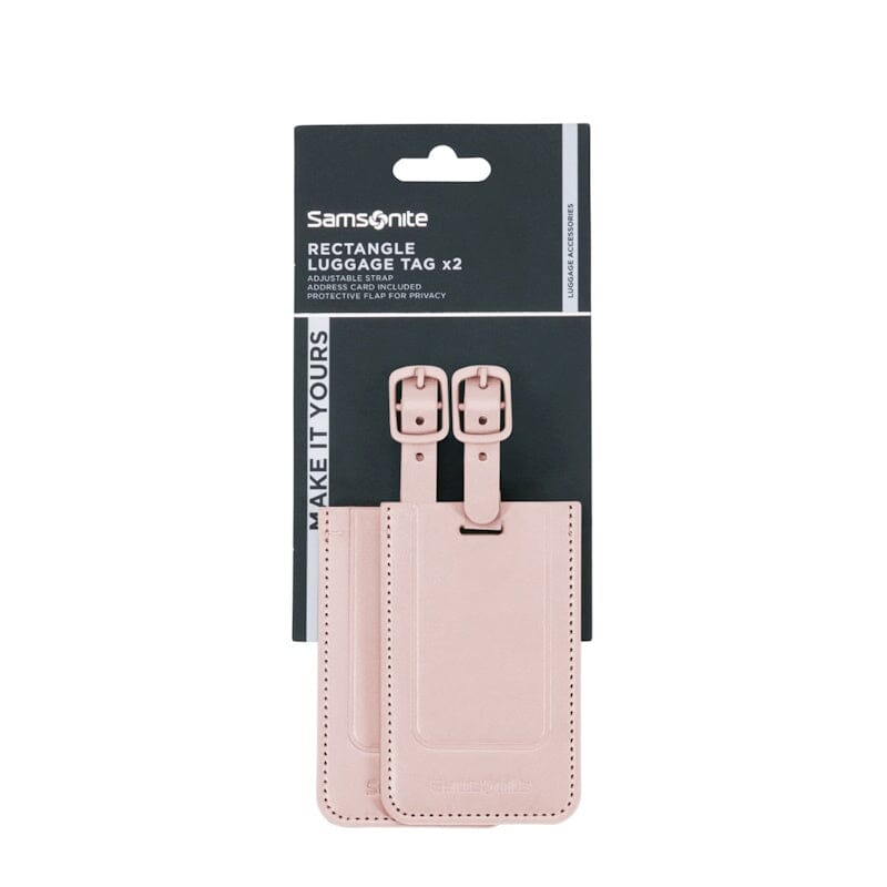 Samsonite TA Revolution Rectangle Luggage Tag (2x) Rose