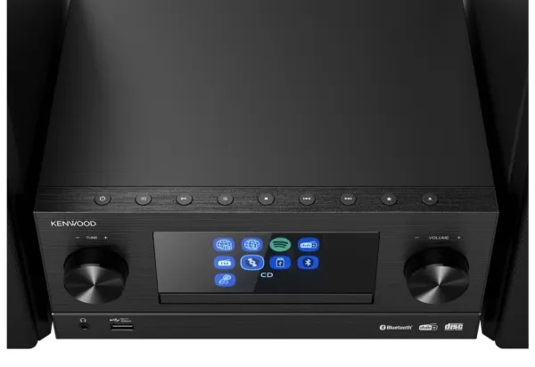 Kenwood M-9000S - Mikrosystem - 2 x 50 Watt - sort