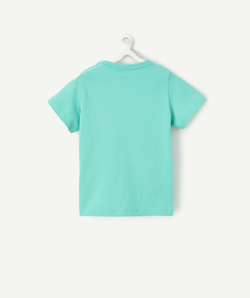 t-shirt manches courtes bébé garçon en coton bio vert