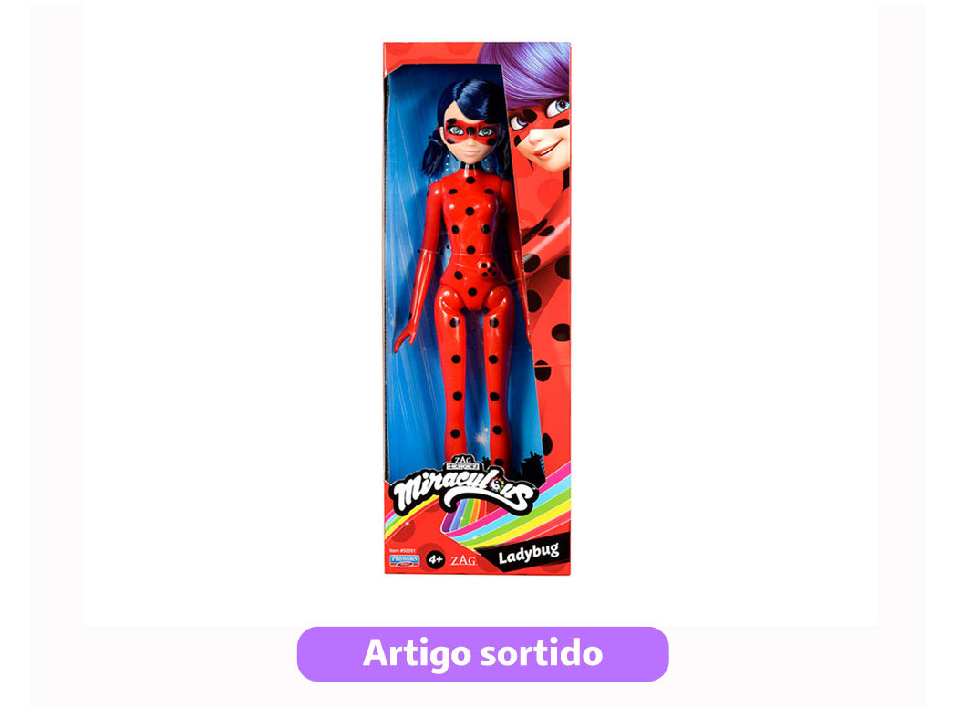 BONECA BÁSICA MIRACULOUS MODELOS SORTIDOS