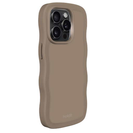 holdit Iphone 14 Pro Wavy Cover, Mocha Brown