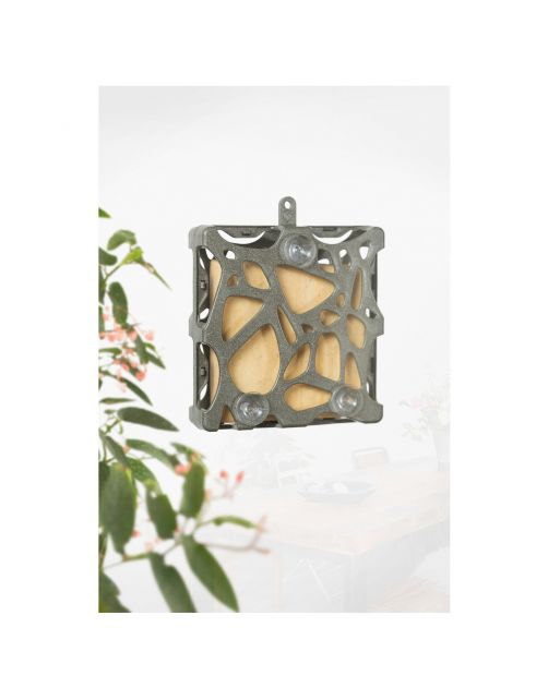 Singing Friend Anna Window Feeder 100% Recycled - Voersilo - 13x4x14 cm Grijs