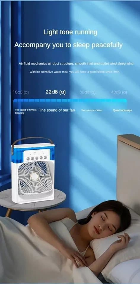 Desk Misting Spray Fan Cooling Mister USB Humidifier Portable Air Conditioners