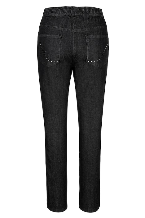 Jeans, Slim Fit, Ziernaht, 4-Pocket, Elastikbund