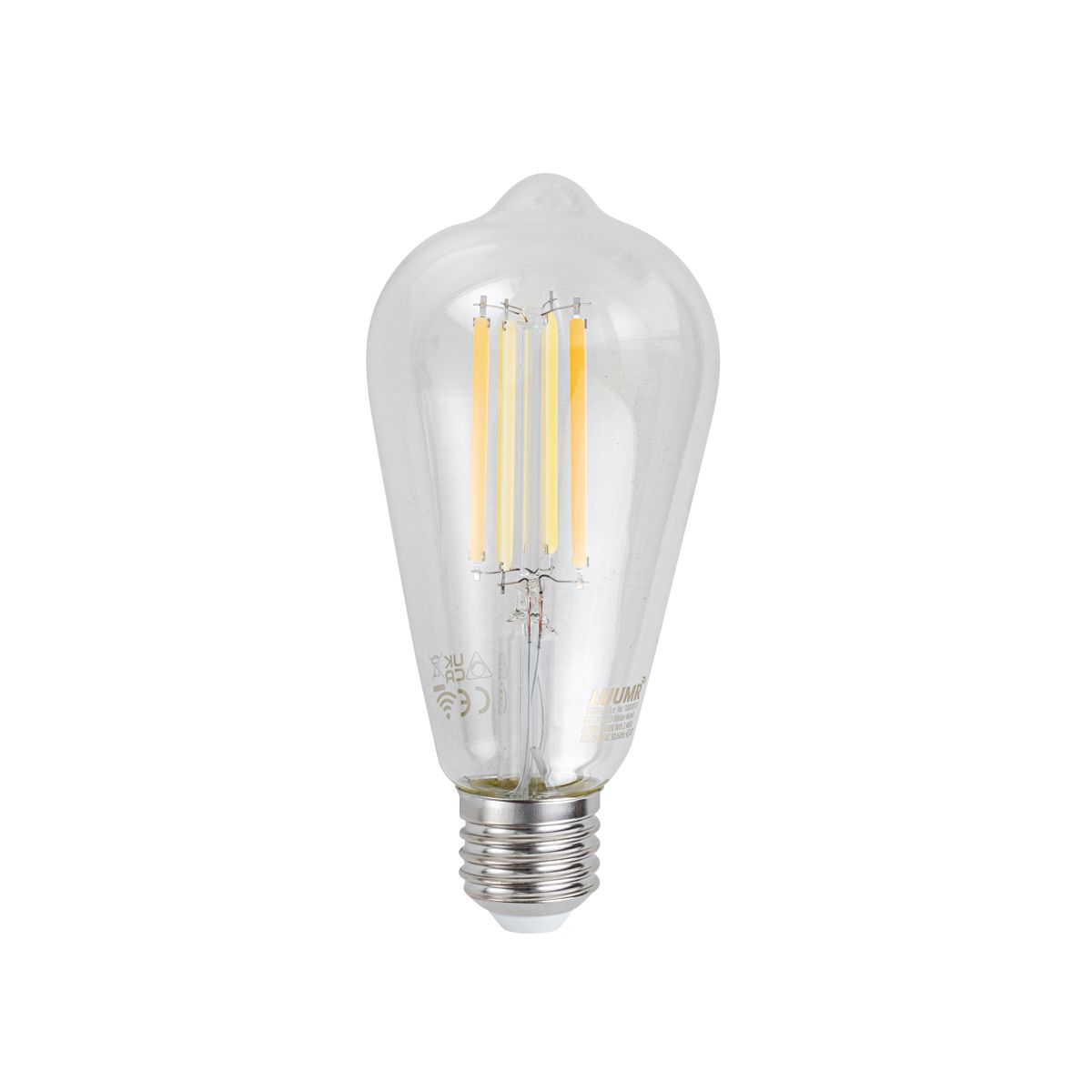 Set van 5 Smart E27 dimbare LED lampen ST64 helder 7W 806 lm 2700-6500K