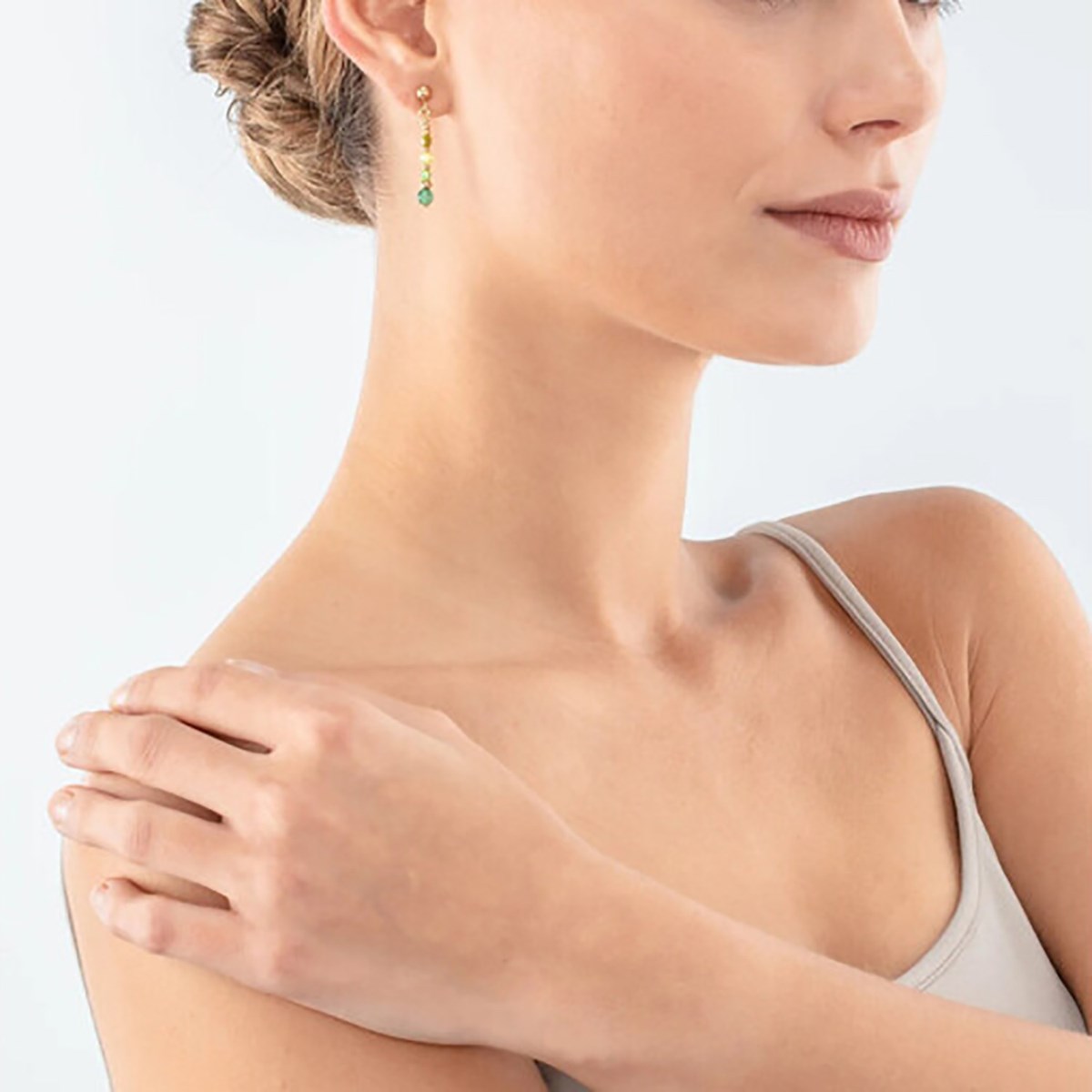 Boucles d'oreilles Coeur de Lion Princess spheresvertes