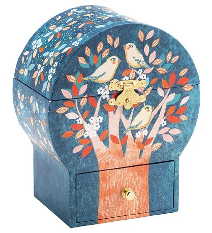 Djeco Smykkeskrin m. Musik - 16,5x13,5x10 cm - Poetisk Tr?