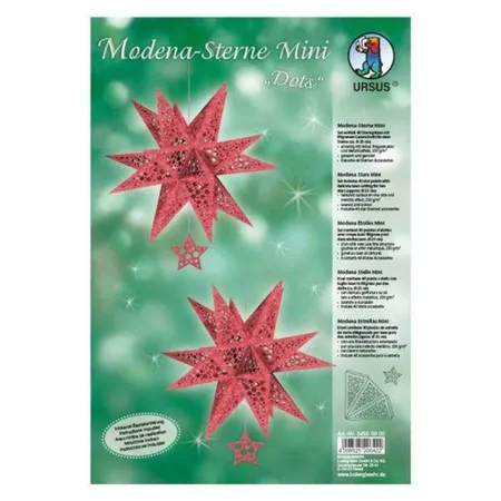 URSUS Modena Stern Mini Dots weinrot, A4, 2 Stück