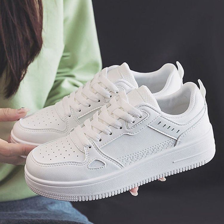 Asterisk - Tweekleurige platform sneakers