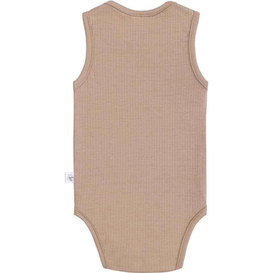 LÄSSIG Baby Body Ärmellos braun