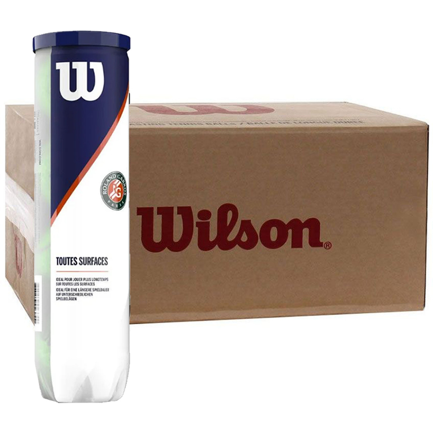 Wilson Roland Garros Clay 18x4 St. (6 Dozijn)