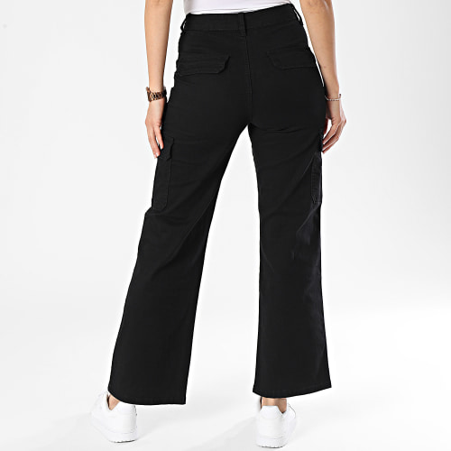 Pantalon Cargo Flare Femme Noir