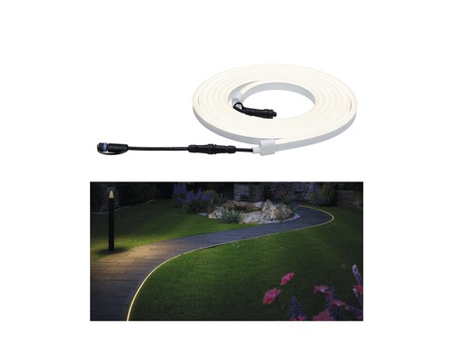 Paulmann Plug & Shine LED strip Neon flexibel IP67 2500 lm 3000 K 230/24V 5 m