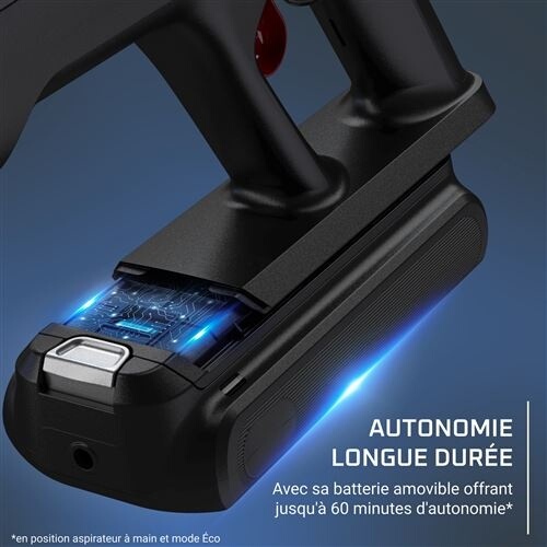 Aspirateur balai Rowenta ROWENTA X-FORCE FLEX 13.60 ANIMAL, ASPIRATEUR BALAI LAVEUR SANS FIL, 150AW & 60MN AUTONOMIE RH9AD1WO