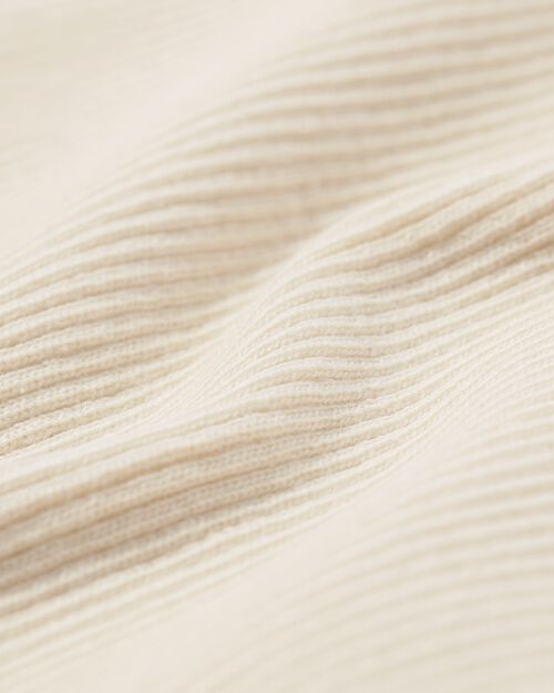 top femme Clara côtelé blanc cassé