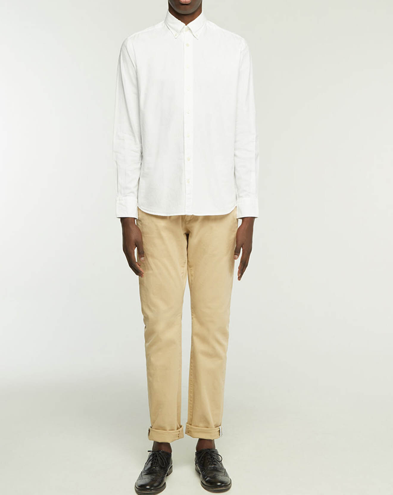 Hackett London Chemise Slim Fit Oxford blanche