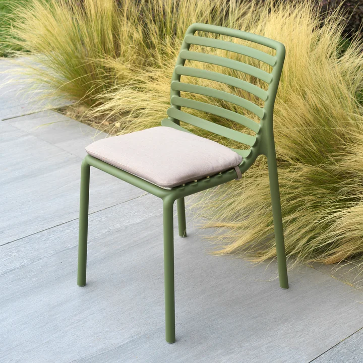 Nardi - Doga Bistro Stuhl Sitzkissen, 38,5 x 40,5 cm, Avocado Sunbrella