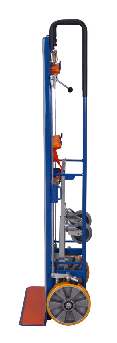 VARIOfit heavy-duty trolley met steunwielen en remhendel voor omvangrijke goederen, draagvermogen 550 kg