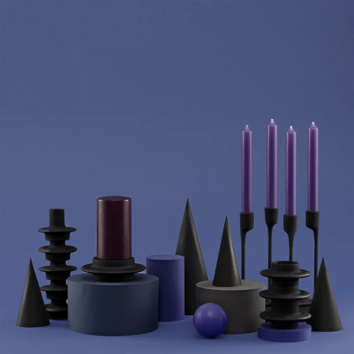 Normann Copenhagen - Heima Blockkerzenhalter, schwarz