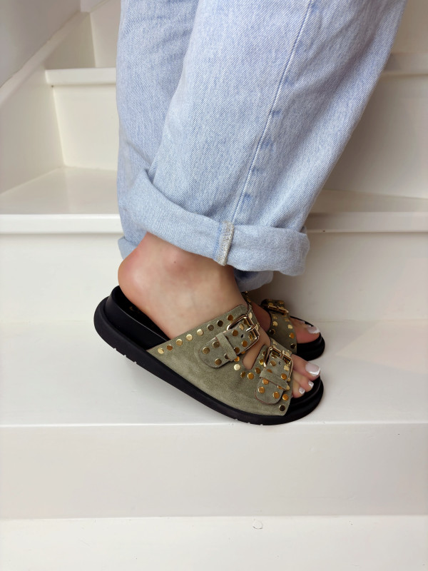Semerdjian - Mules 2745 Suede Kaki