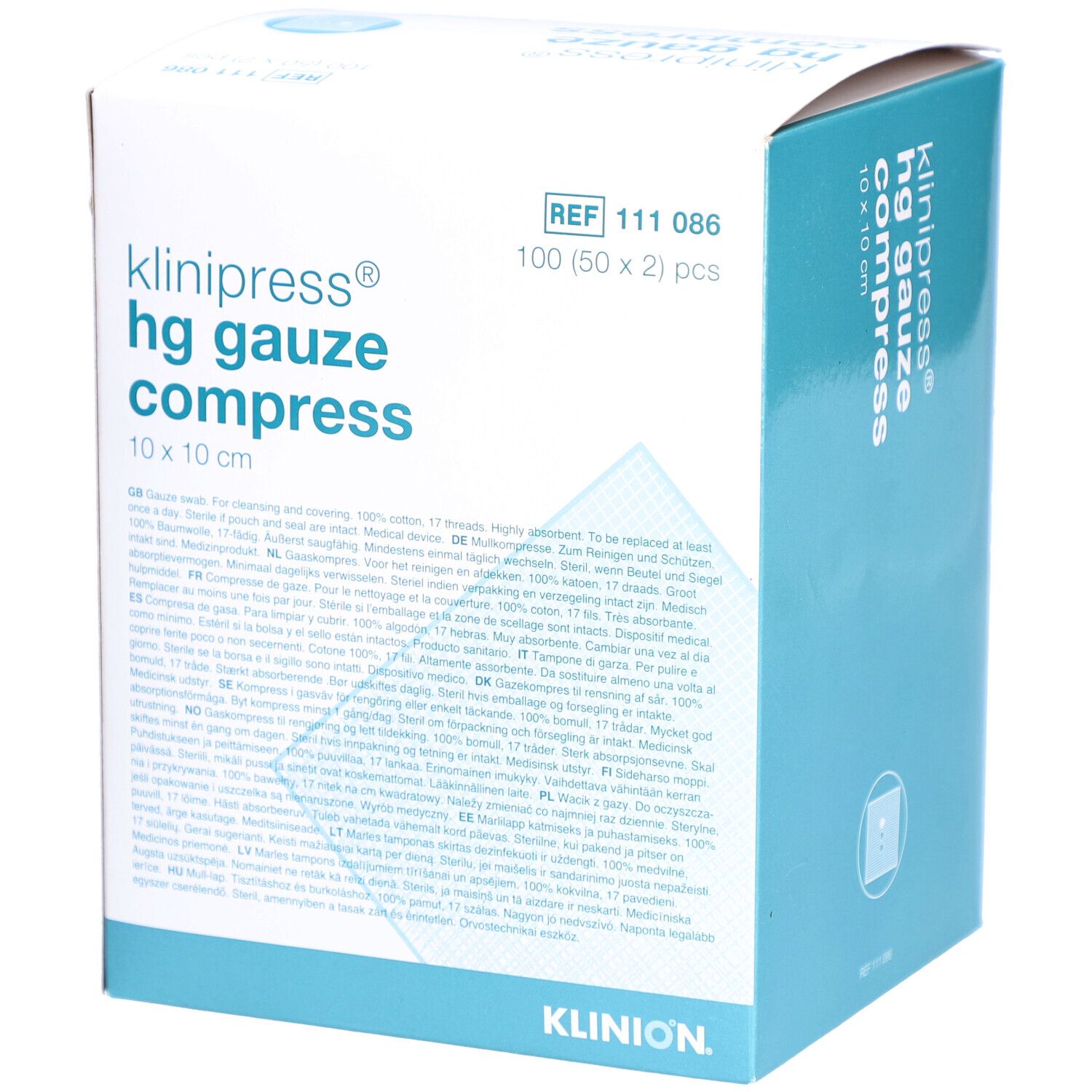 KLINIPRESS HG Mullkompressen 10x10 cm steril