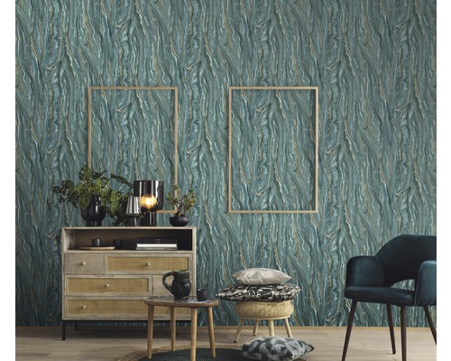 Vliesbehang 10149-36 ELLE Decoration Marmer Groen