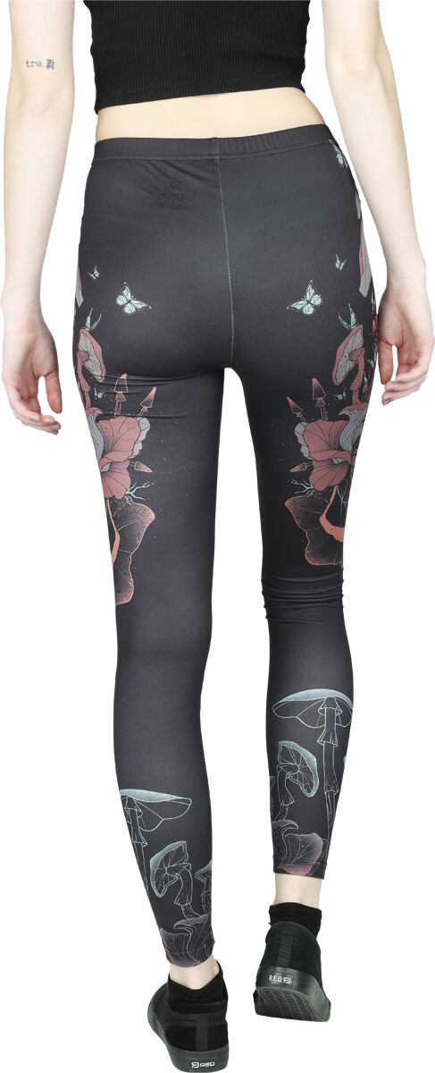 Leggings avec Imprimé Crâne & Champignon | Full Volume by EMP Legging