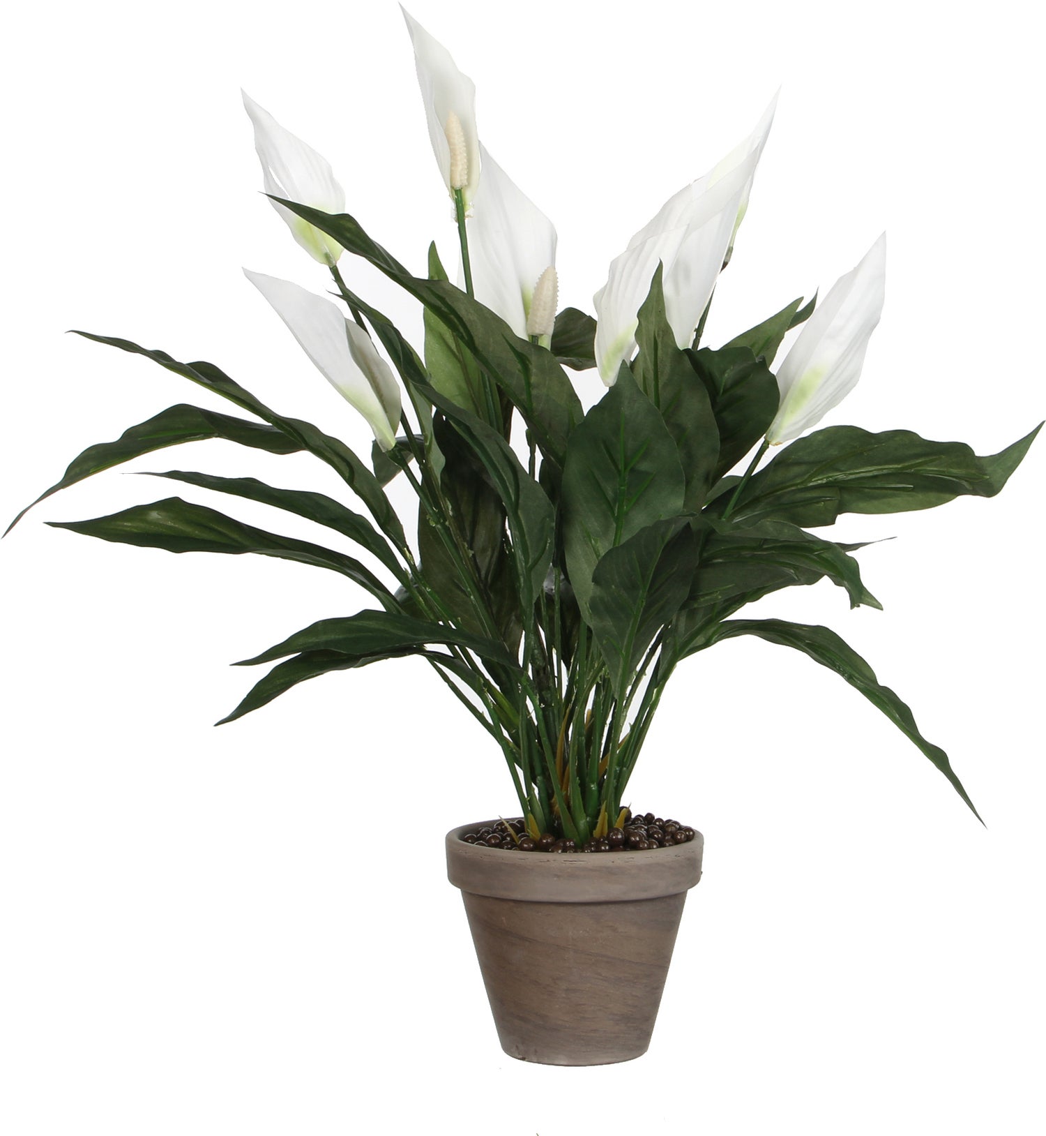 Mica Decorations kunstplant Spathiphyllum wit D 40 H 50 cm