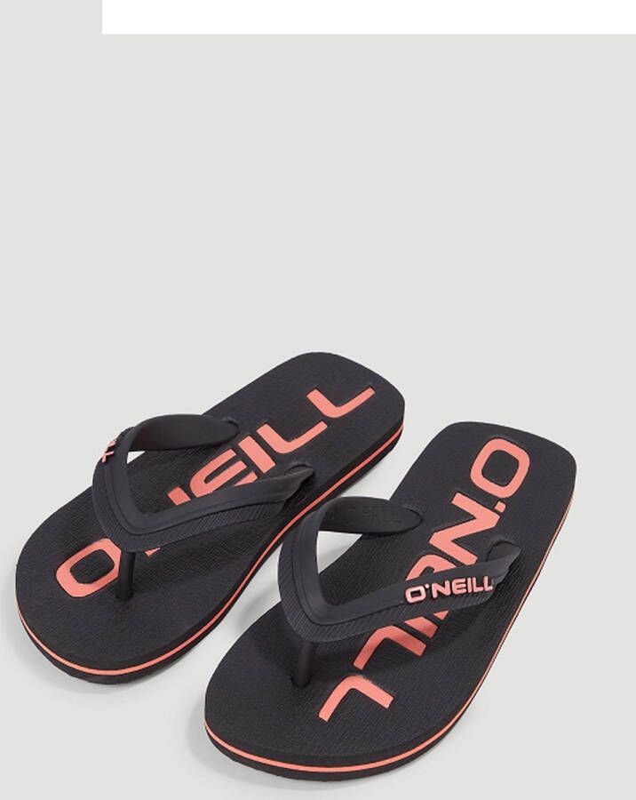 O'Neill Profile Logo Sandals teenslippers zwart roze Rubber 22.5