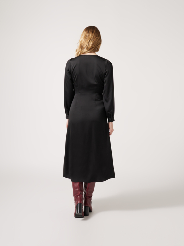 Robe midi cache-cœur