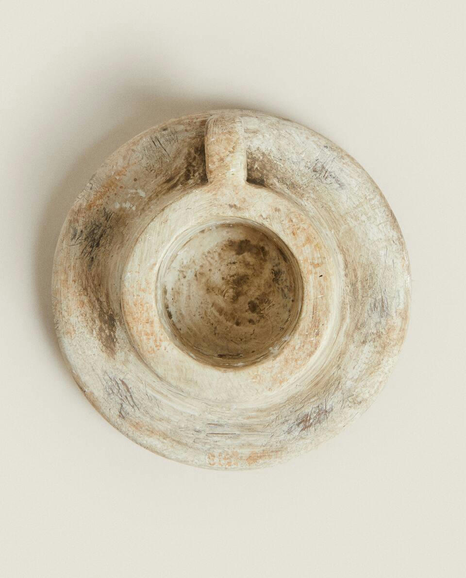 Castiçal de cerâmica