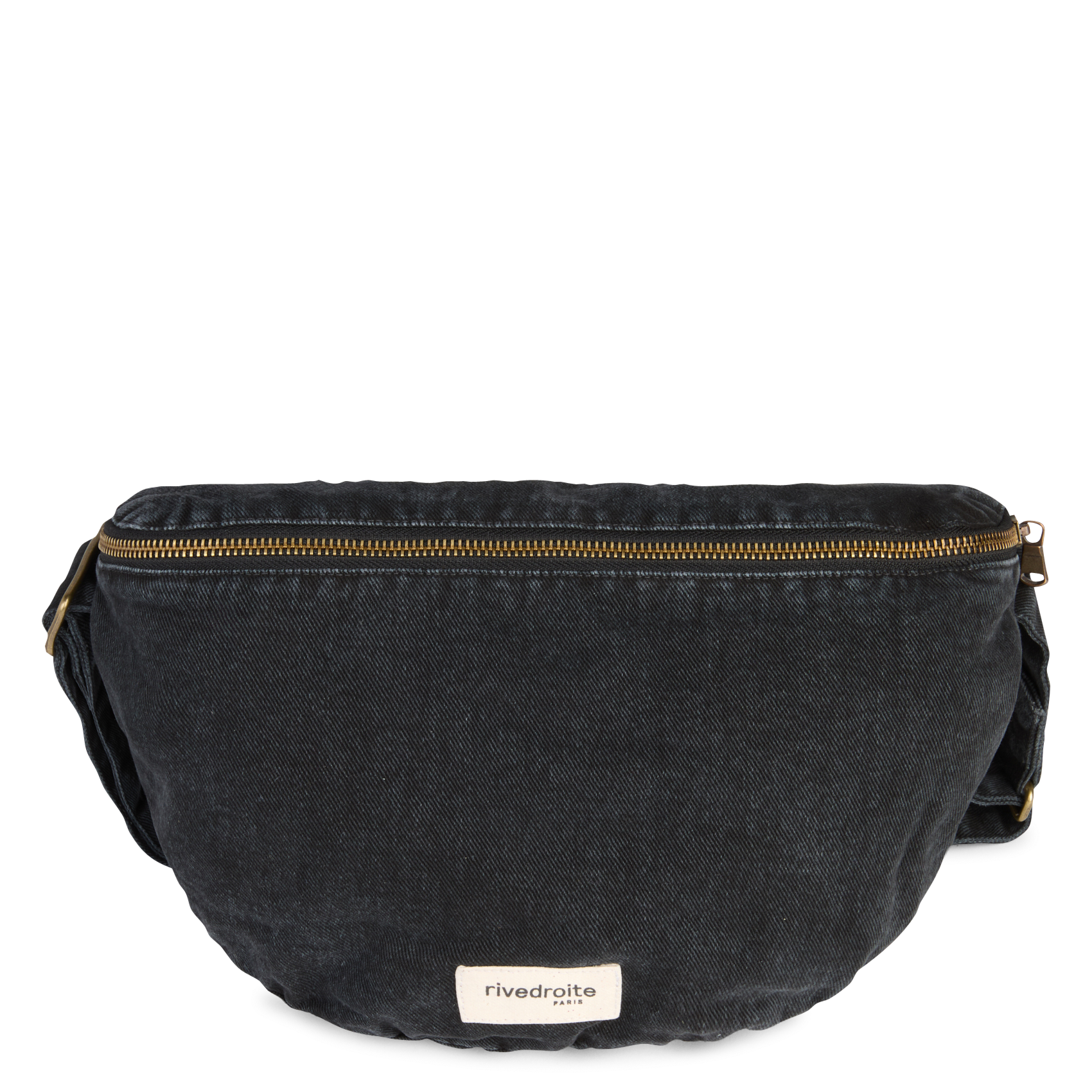 Custine XL - Sac banane denim en coton | Noir