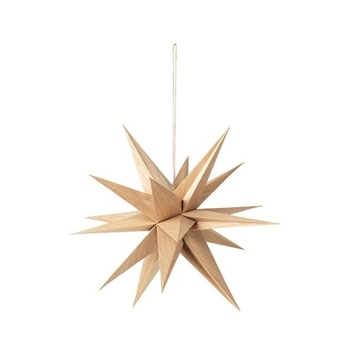 Broste Copenhagen - DECO ETOILE 'VENUS' BOIS - Beige
