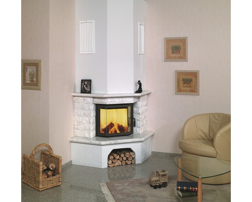 Hark Vermont tegelkachel, natuurlijk wit marmer, 8 kW