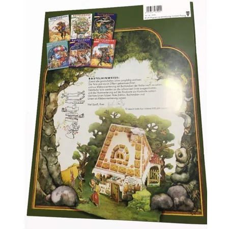 Papierverarbeitung Penig Bastelbogen Hänsel und Gretel