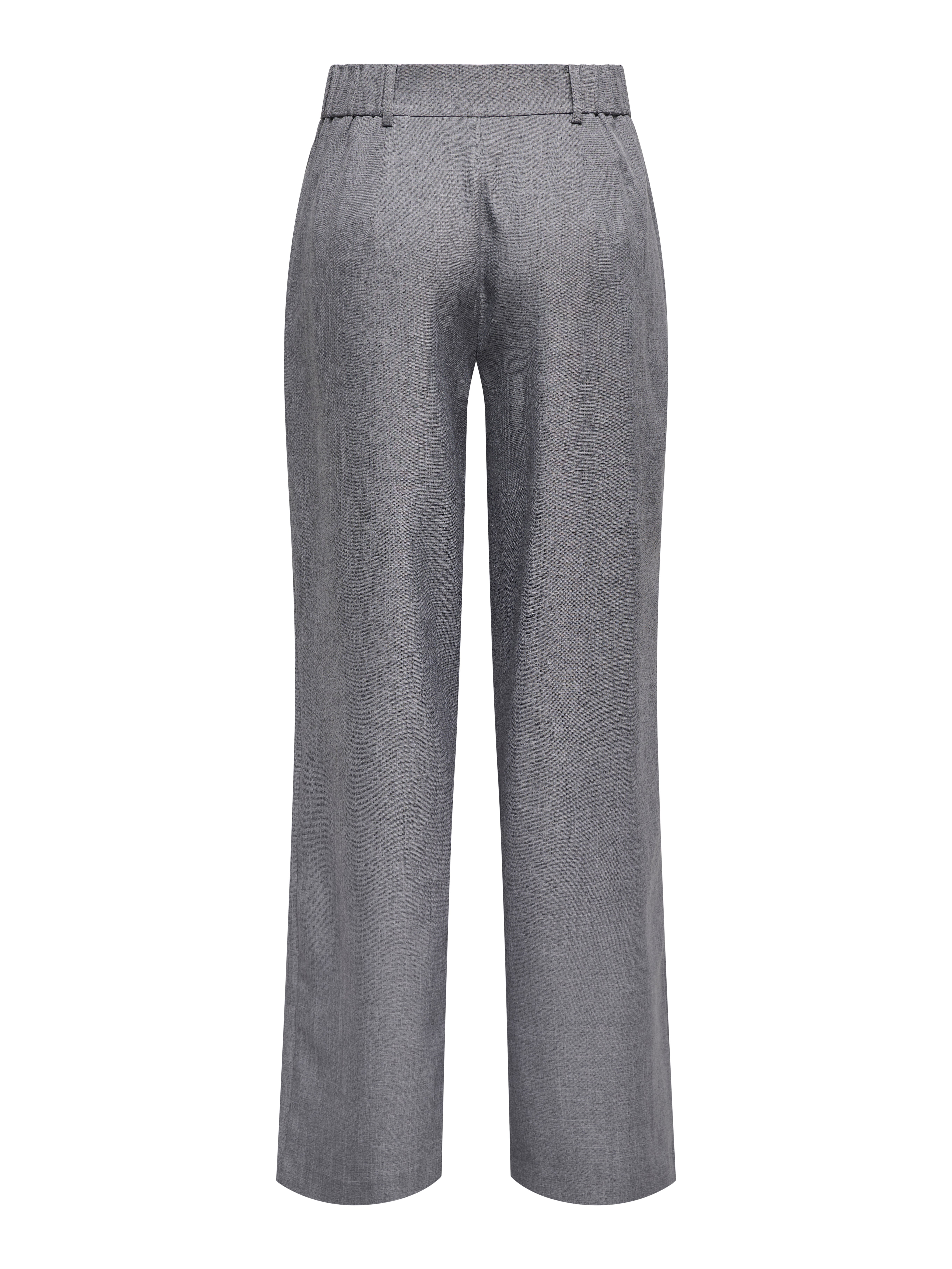 ONLLINDA Gerade geschnitten Hose Medium Grey Melange