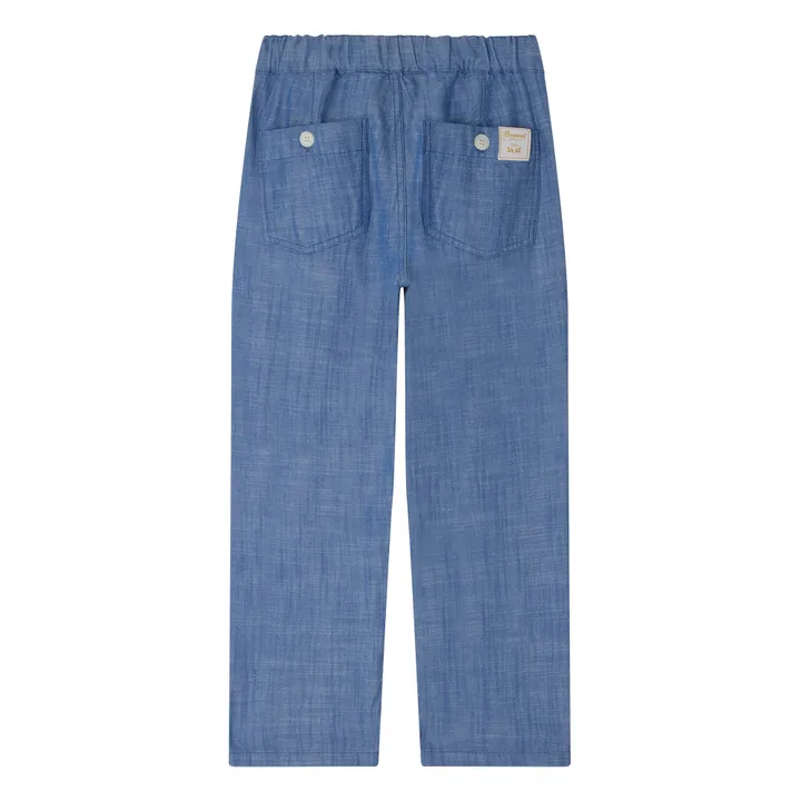 Bonpoint Pantalon Connell Chambray | Bleu jean