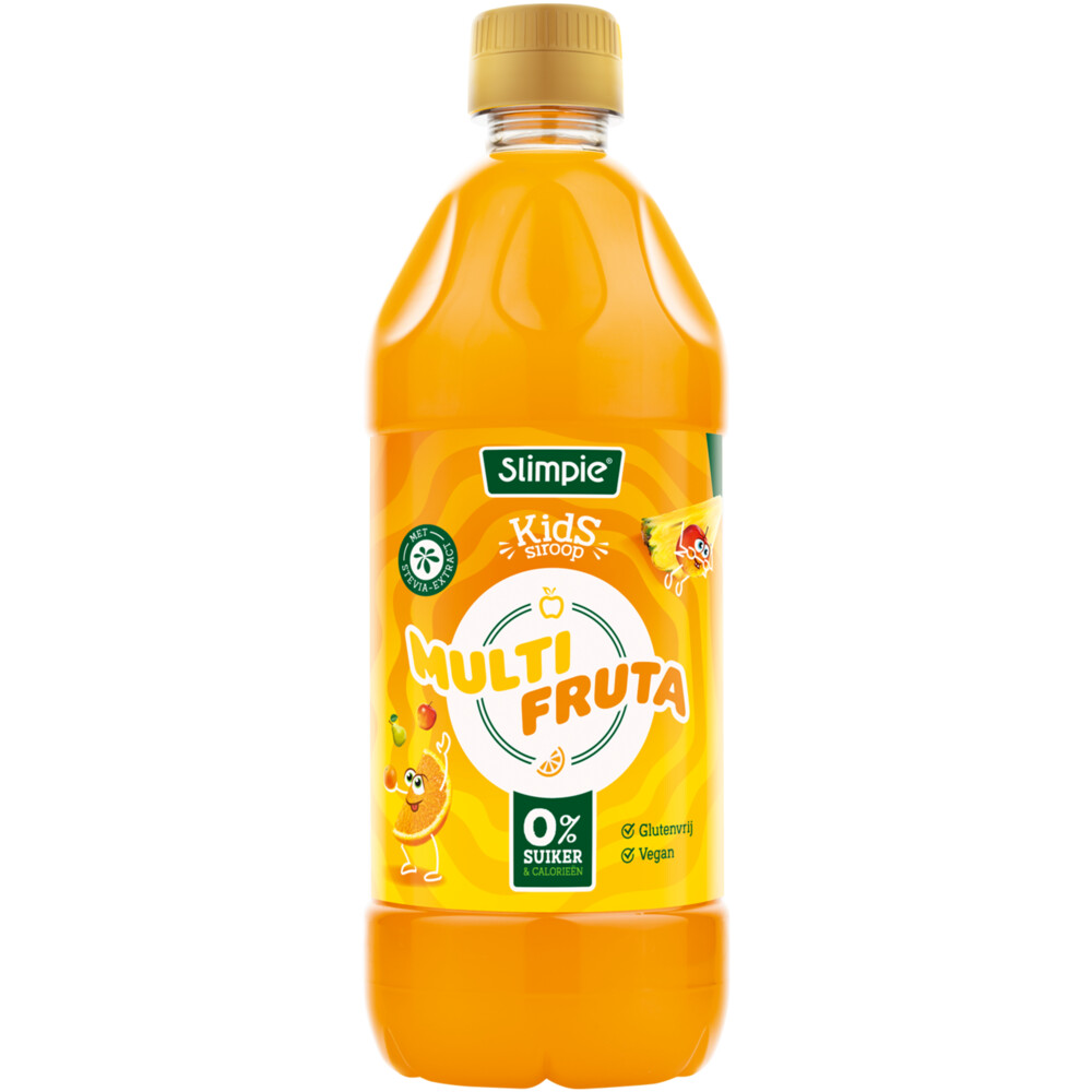 6x Slimpie Siroop Kids Multi Fruta580 ml