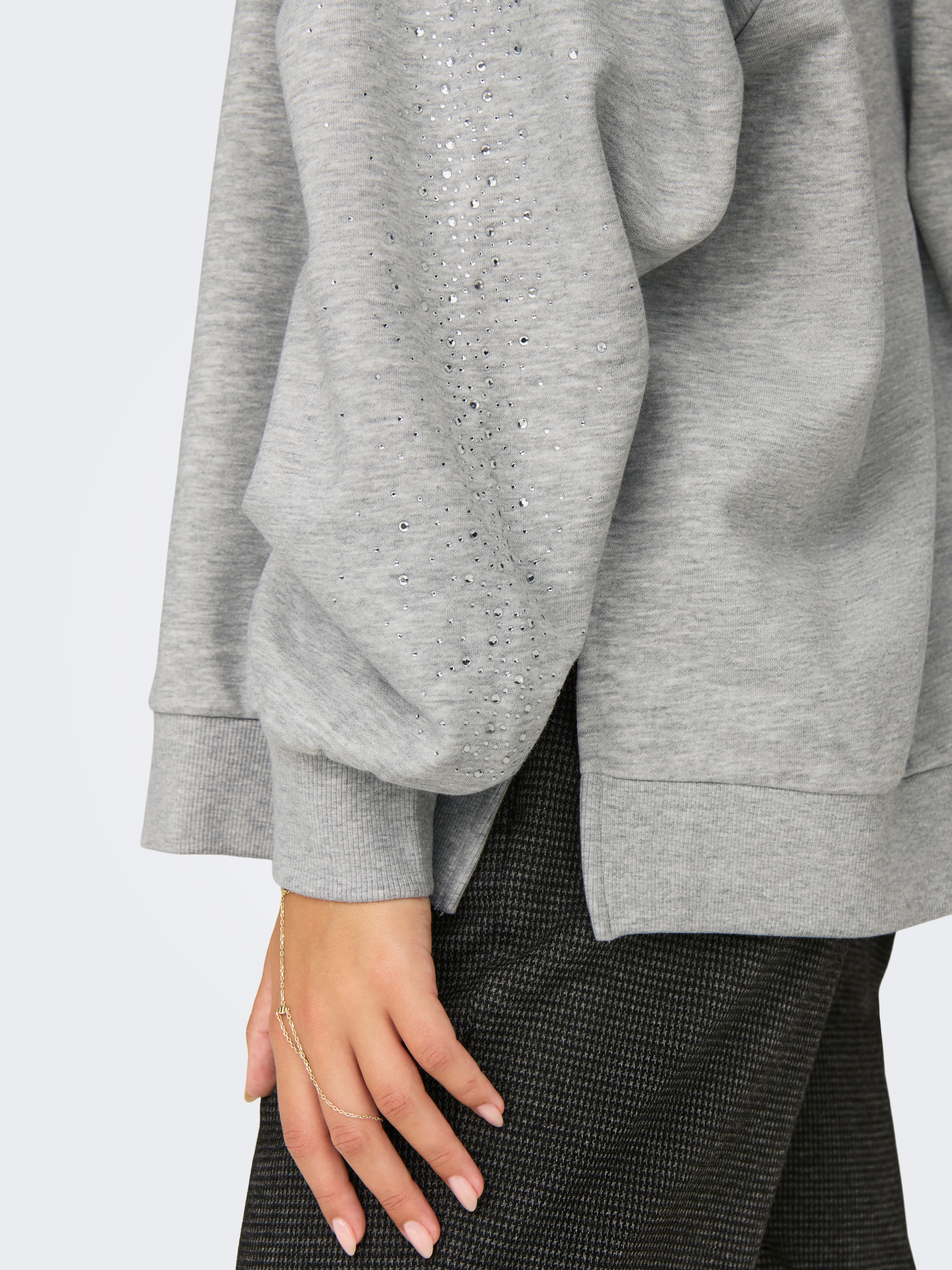 ONLZENNA Sweatshirt Light Grey Melange