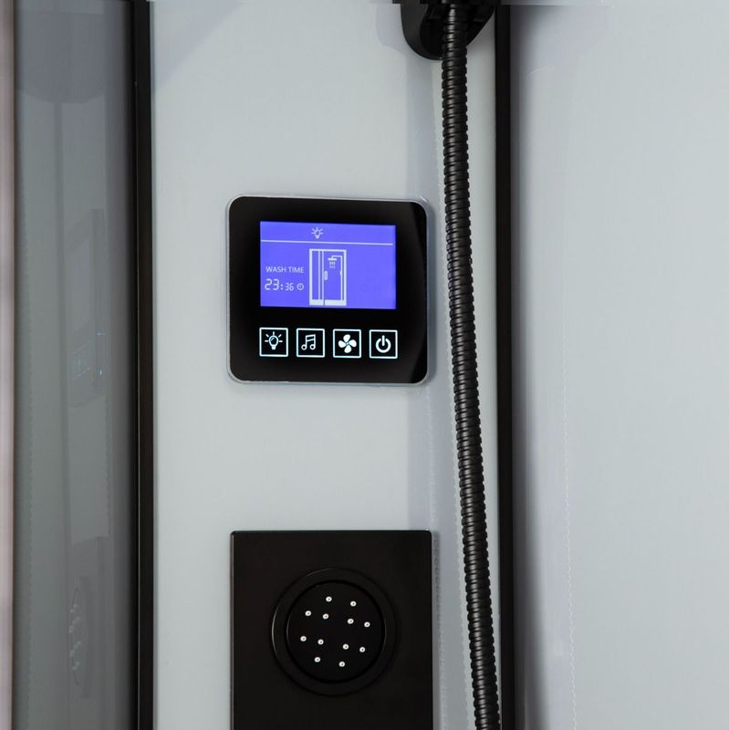 Kerra - Orion - Douchecabine - Zwart - Complete met Massagejets