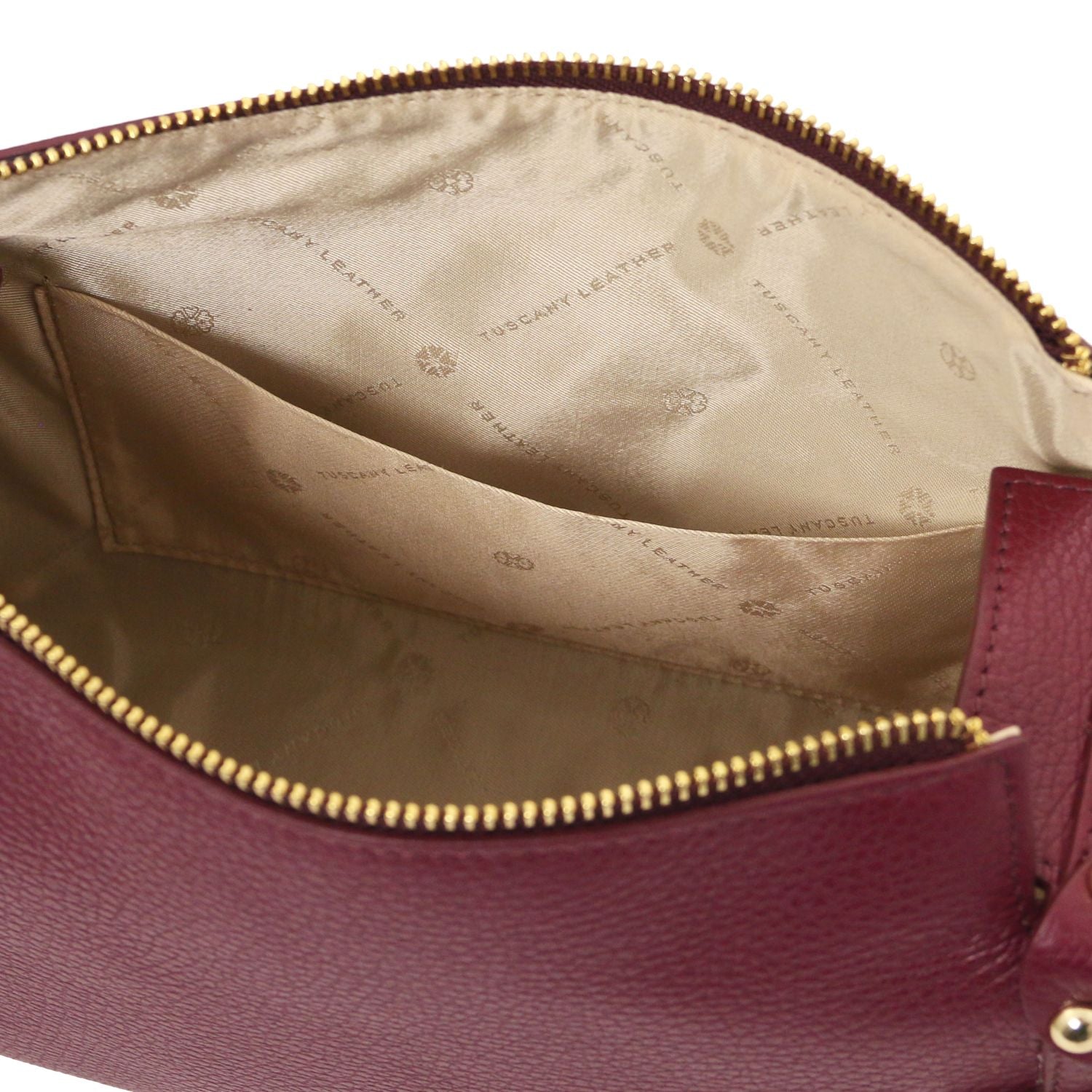 TL142422 – Praline – Soft leren duffle bag
