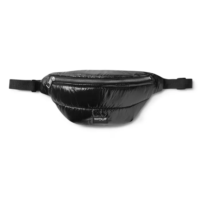 Wouf Banane matelassée Glossy | Noir