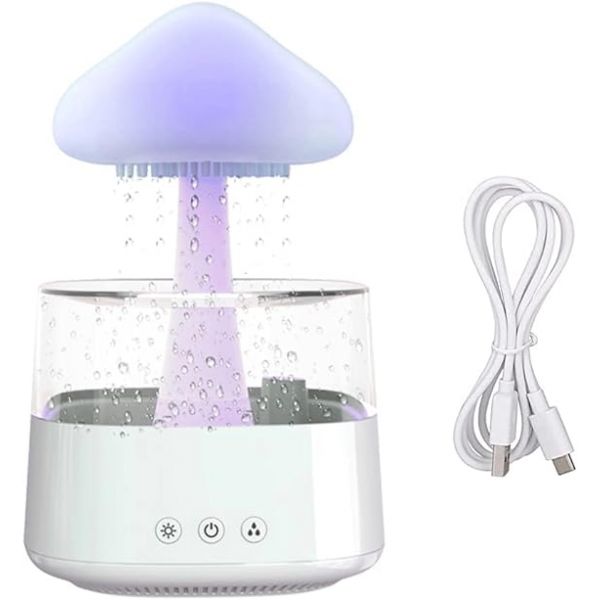 Humidificador Humidificador, Difusor e aroma Rain Cloud com Altifalante Bluetooth