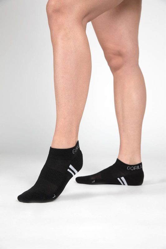 Gorilla Wear - Quarter Sokken - Zwart - 2-Pack - Hoogwaardige Stof