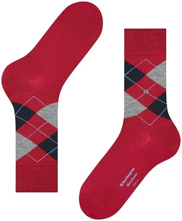 Burlington Manchester Sok Ruit Rood 8048 21088-8048 kopen